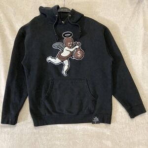 Hasta Muerte Brown Ski Mask Angel Mens Hoodie Black Size M - Medium